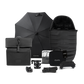 icandy Peach 7 STUDIO Pushchair and Carrycot - Complete Bundle Matt Black