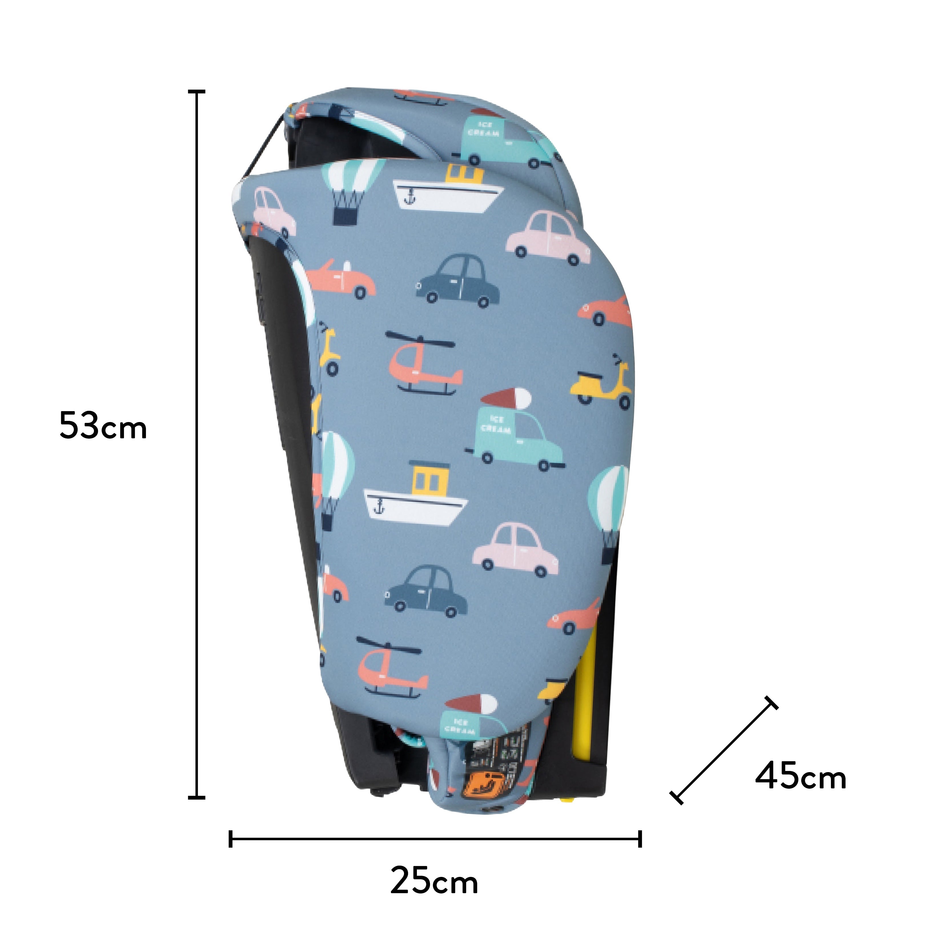 Cosatto On The Go i-Size Travel Car Seat Itchy Feet Sky
