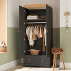 Tutti Bambini Rio 3 Piece Room Set - Honey Oak & Slate Grey