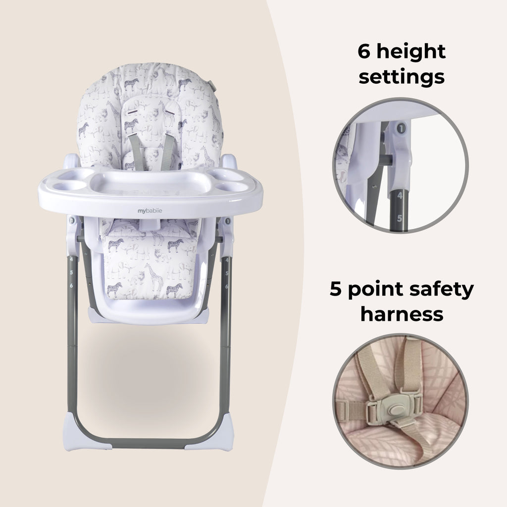 My Babiie Premium Highchair- Safari