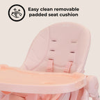 My Babiie Luxe Highchair- Pink