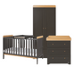 Tutti Bambini Rio 3 Piece Room Set - Honey Oak & Slate Grey