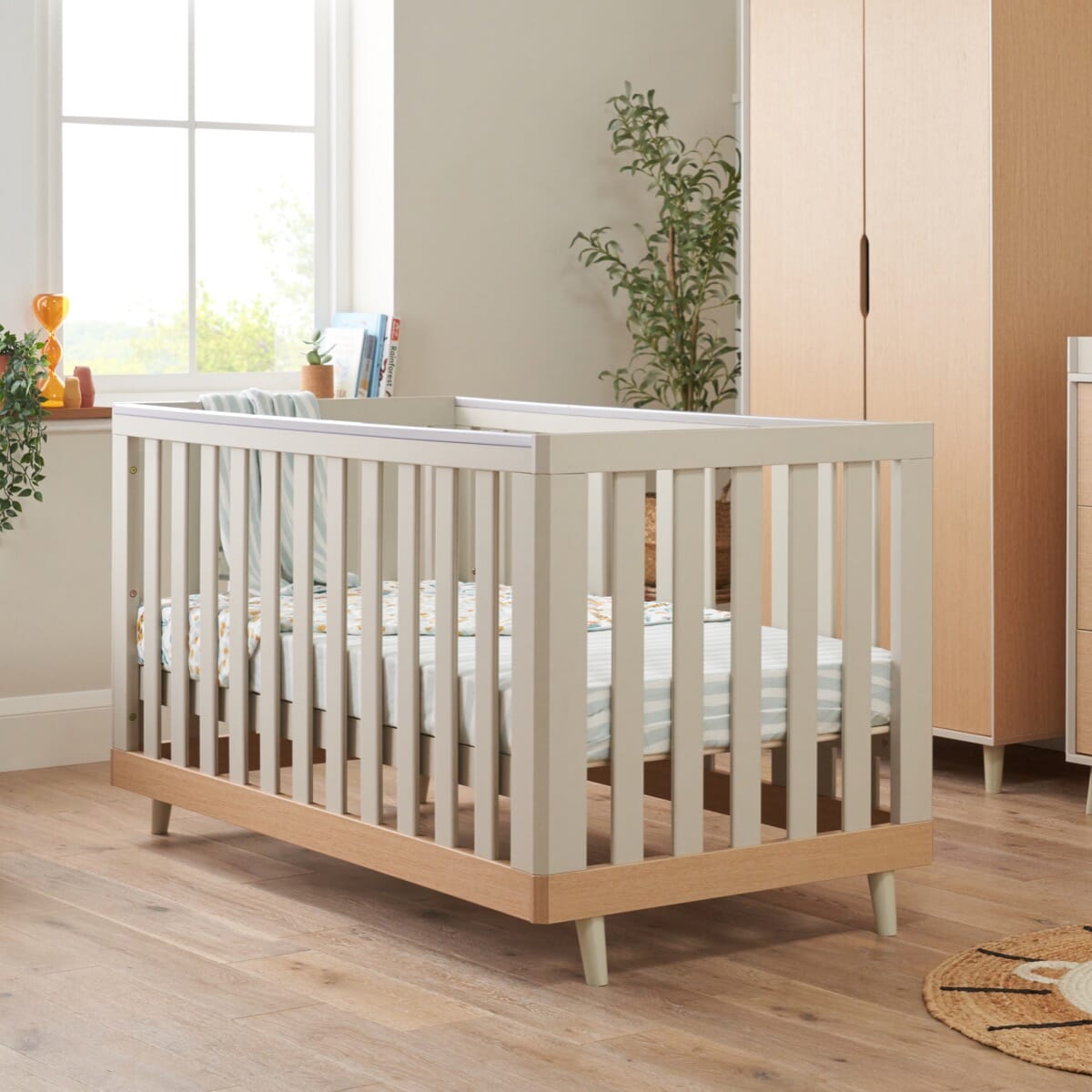 Tutti Bambini Hygge 3 Piece Room Set - Light Oak/White Sand
