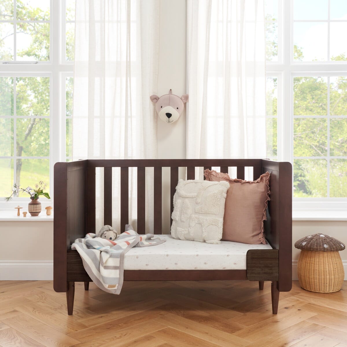 Tutti Bambini Japandi Mini 2 Piece Room Set - Warm Walnut