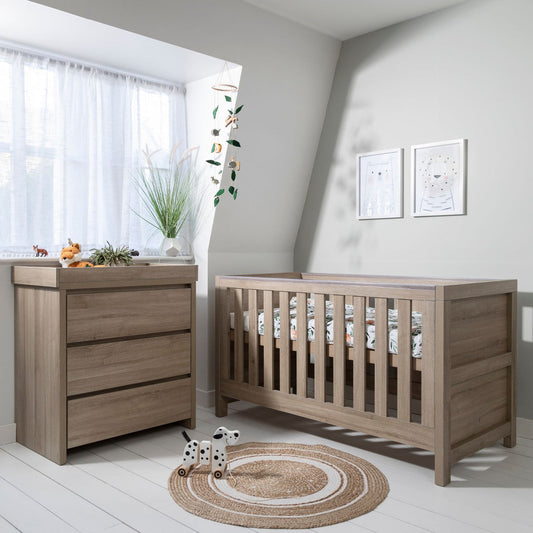 Tuti Bambini Modena 2 Piece Room Set - Oak