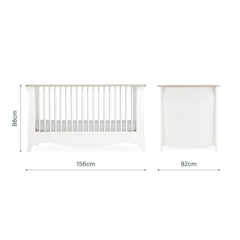 Clara Luxe 2 Piece Furniture Set - White & Ash