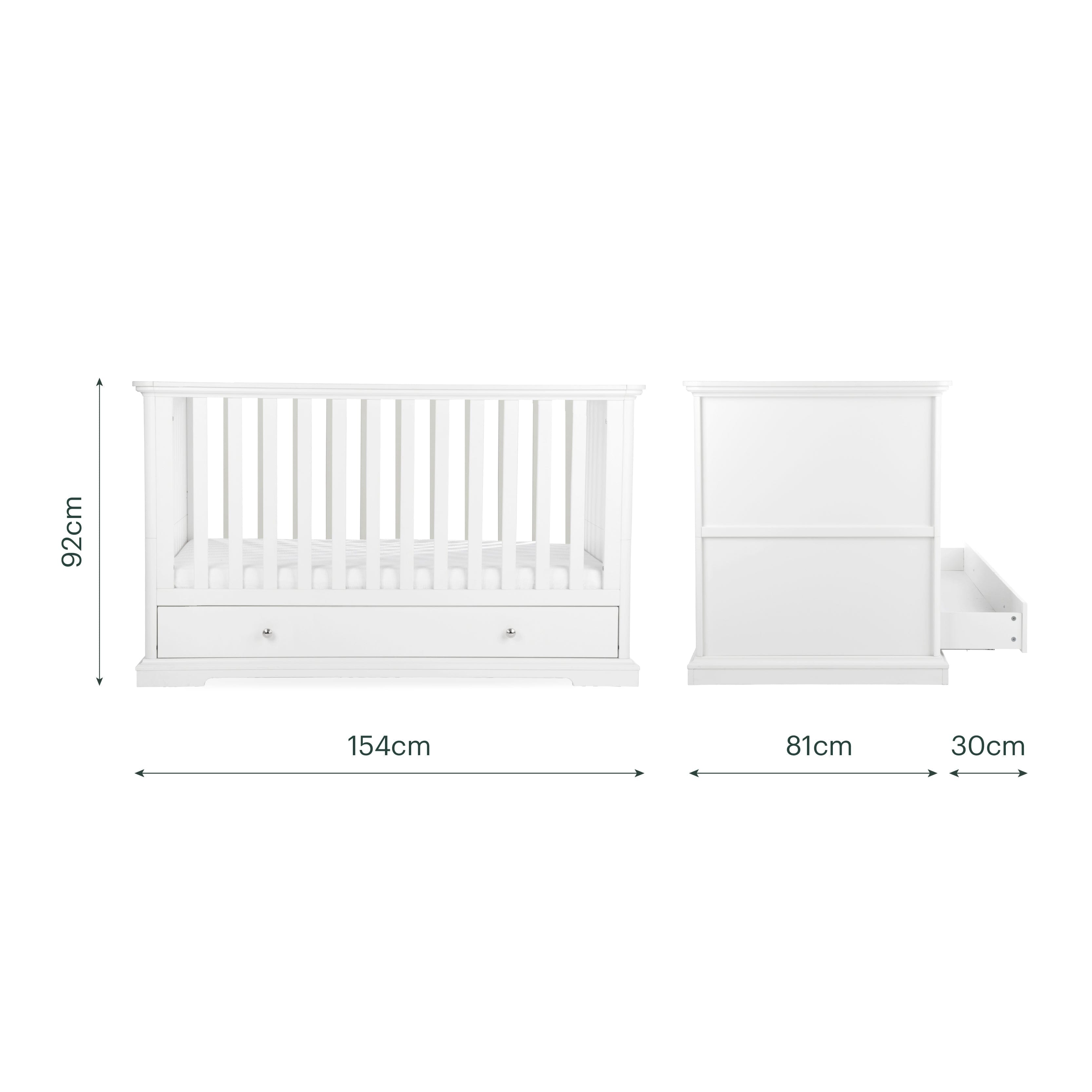 Beaumont 3 Piece Nursery Furniture Set - White