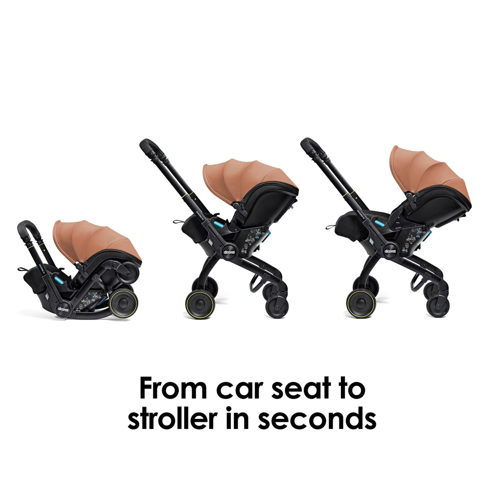Doona X Recline Car Seat & Stroller - Terracota Inc FREE Vehicle Seat Protector Worth £29.95!