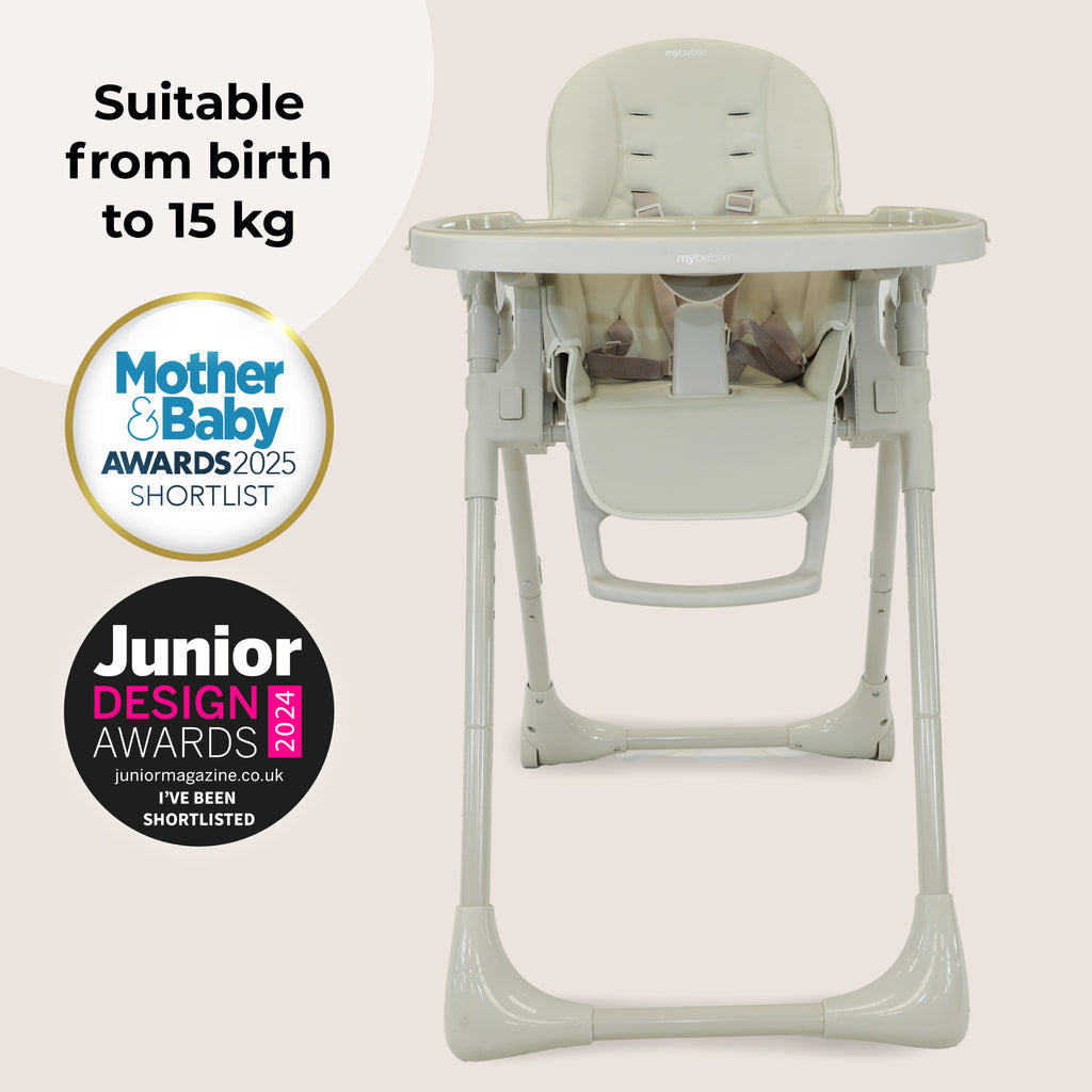 My Babiie Luxe Highchair-Oatmeal