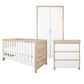 Tuti Bambini Modena 3 Piece Room Set - White/Oak