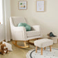 Ida Nursing Chair with Footstool – Ivory