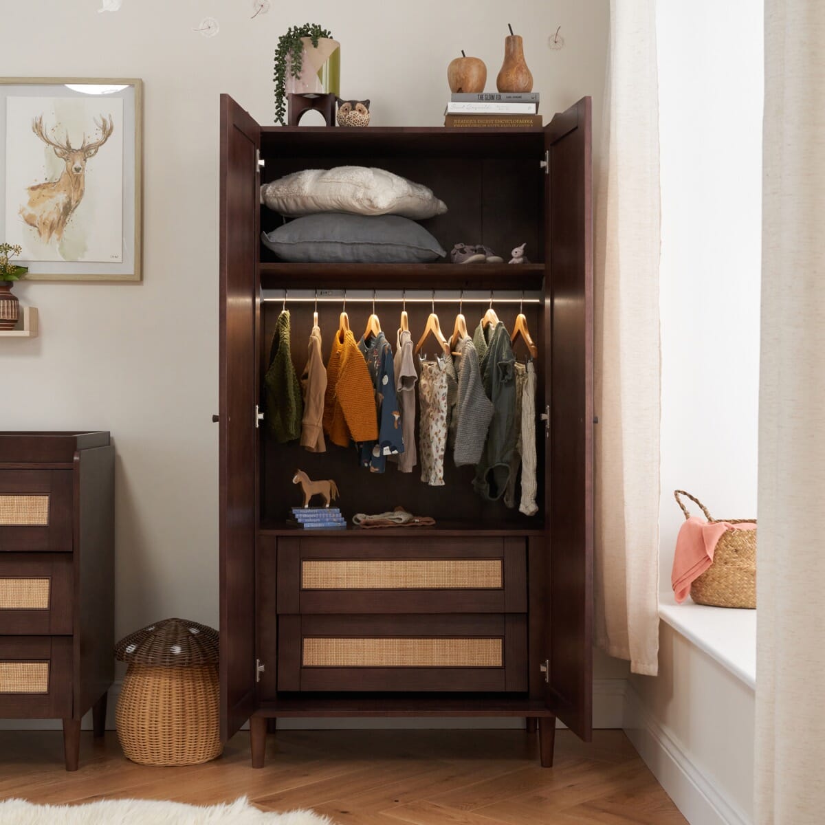 Tutti Bambini Japandi Mini 3pc Room Set - Warm Walnut