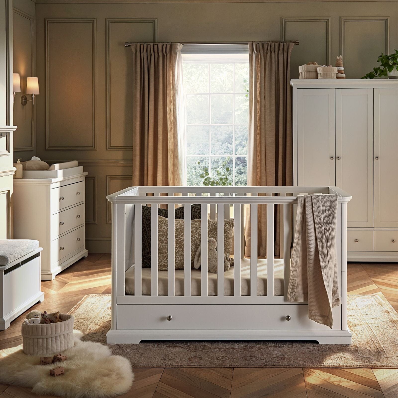 Beaumont 3 Piece Nursery Furniture Set - White