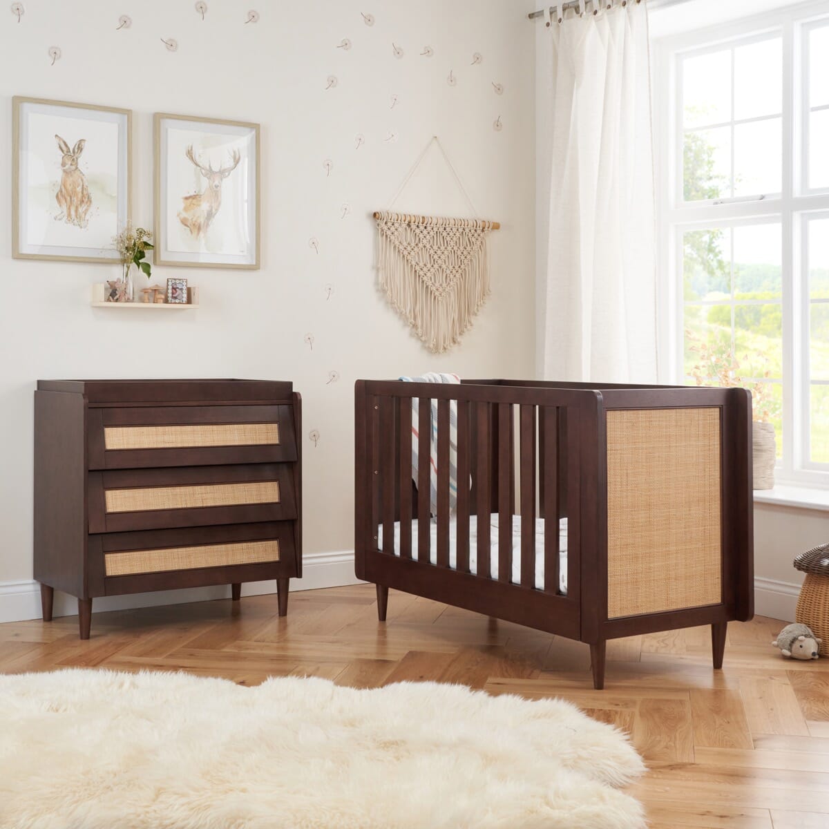 Tutti Bambini Japandi Mini 2 Piece Room Set - Warm Walnut
