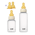 BIBS Baby BPA-Free PP Bottle Grow and Flow set 150ml/270ml Latex - Ivory