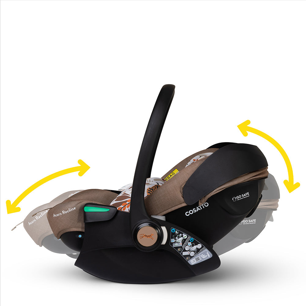 Cosatto Wow 3 Special Edition Rotate & Recline Essentials Bundle Tiger Tale