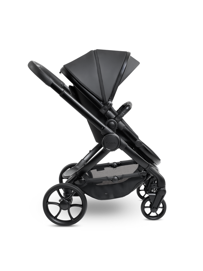 icandy Peach 7 STUDIO Pushchair and Carrycot - Complete Bundle Matt Black