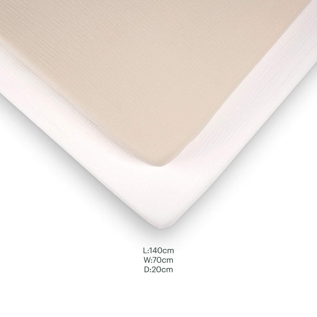 2 Pack Cot Bed Sheets - Cashmere Waffle