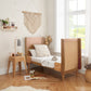 Tutti Bambini Japandi Mini Cot Bed - Light Oak