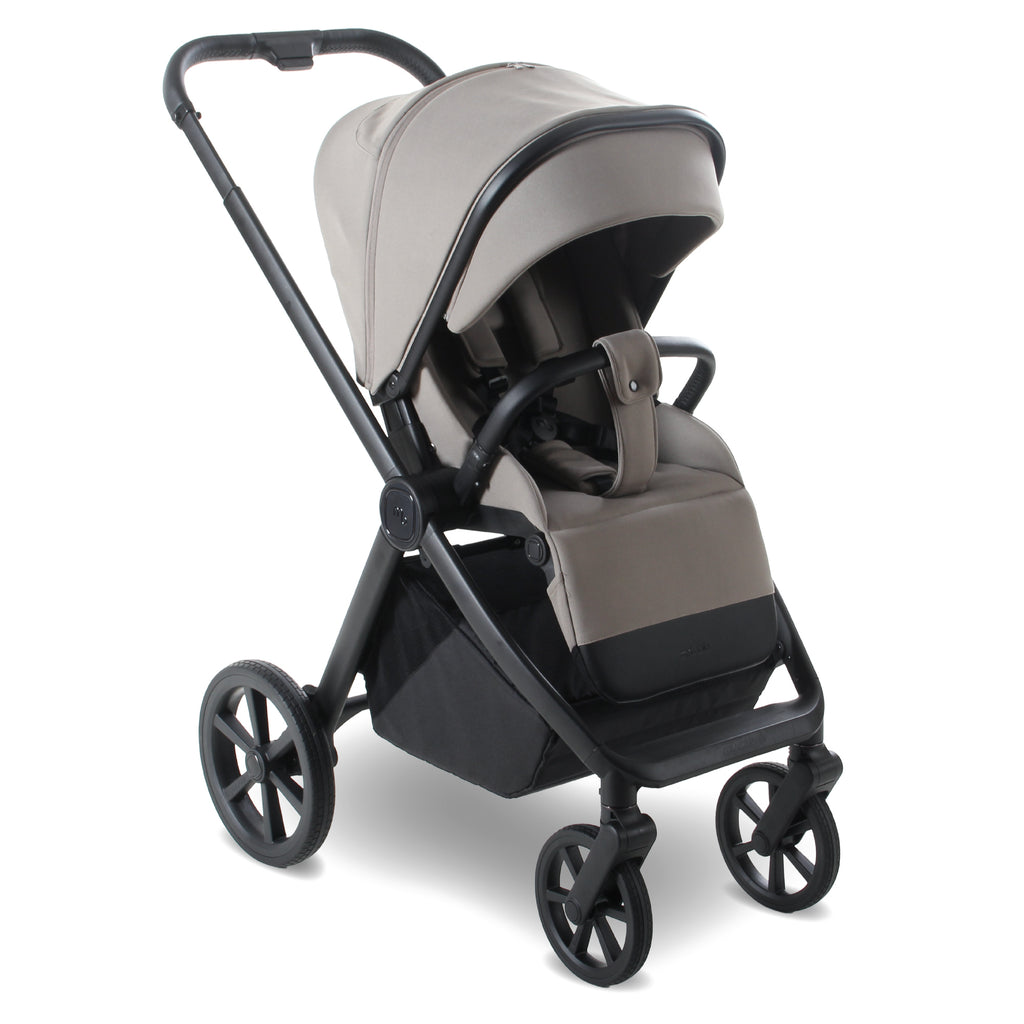 My Babiie MB450 LUXE 3-in-1 Travel System with Rotating Car Seat + Toddler Seat + Base - Mink