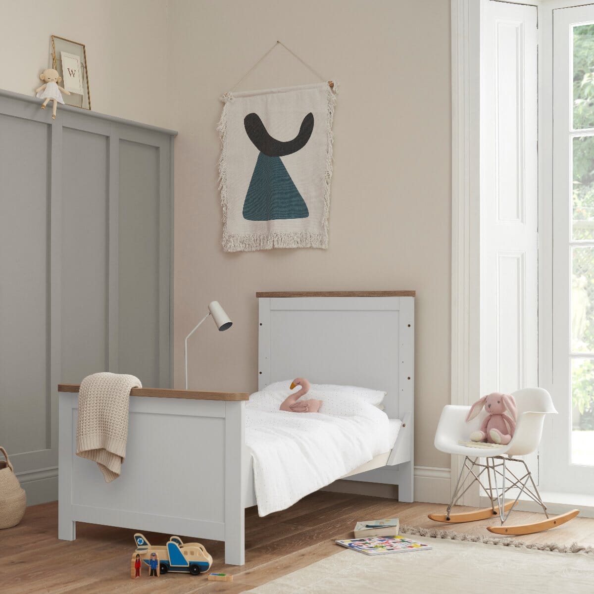 Tuti Bambini Verona 3 Piece Room Set - White/Oak