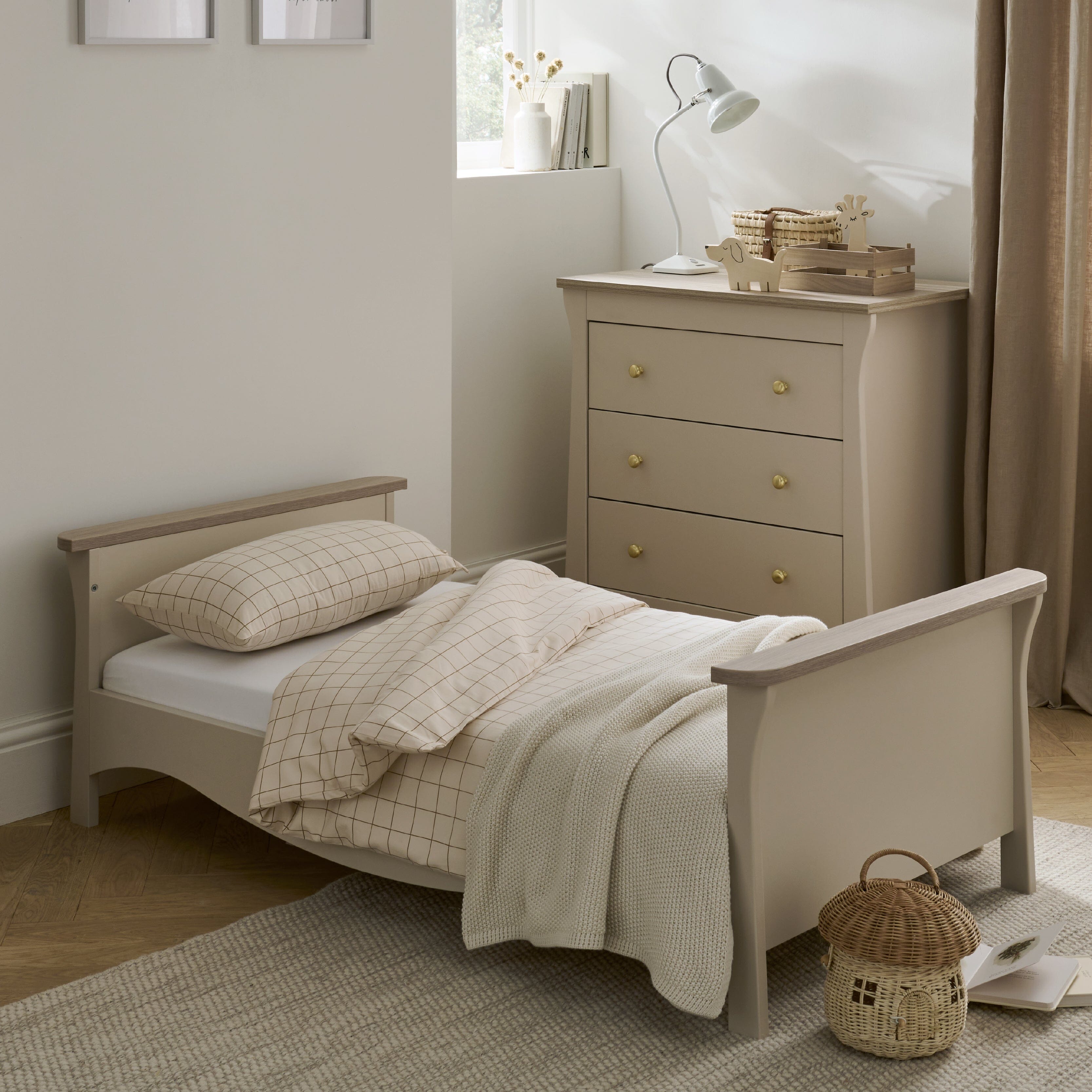 Clara Toddler Bed - Cashmere & Ash