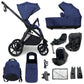 My Babiie MB450 LUXE 3-in-1 Travel System with Rotating Car Seat + Toddler Seat + Base - Indigo