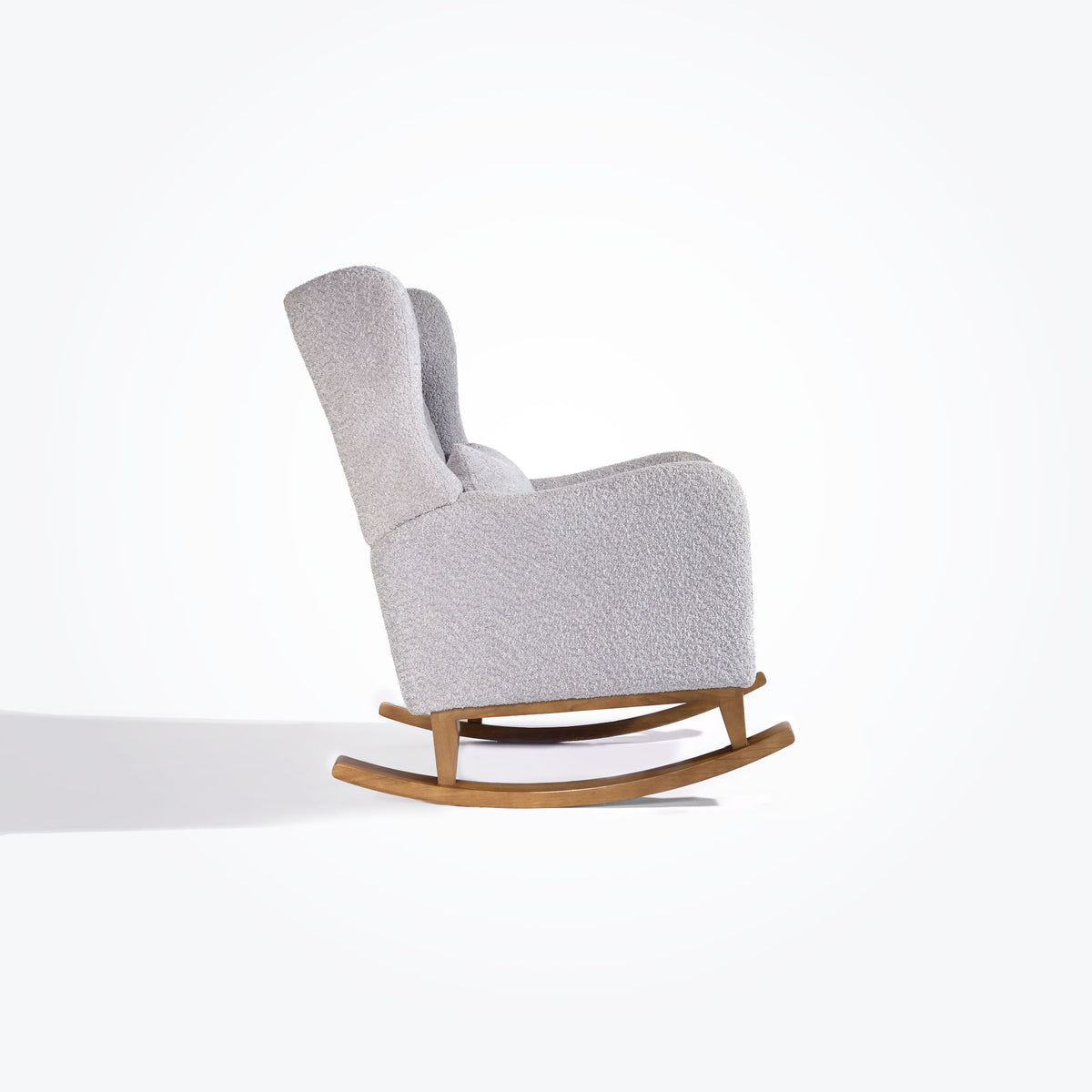 Tutti Bambini Harper Wingback Rocking Chair & Footstool - Cloud Grey