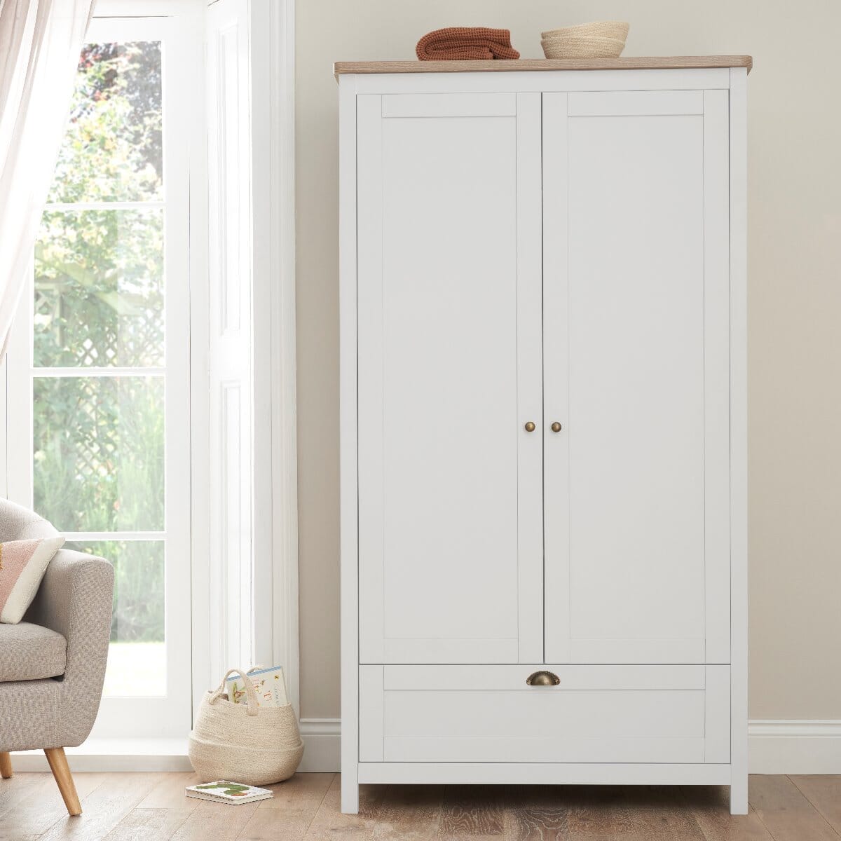 Tuti Bambini Verona 3 Piece Room Set - White/Oak