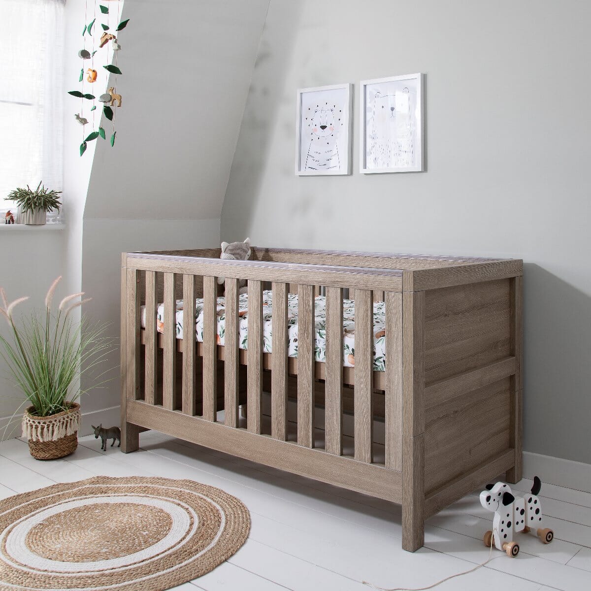 Tuti Bambini Modena 3 Piece Room Set - Oak