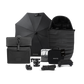 icandy Peach 7 STUDIO Pushchair and Carrycot - Complete Car Seat Bundle- Ultra Matt Black