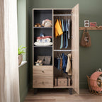Tutti Bambini Como 3 Piece Room Set - Distressed Oak/Slate Grey