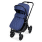 My Babiie MB450 LUXE 3-in-1 Travel System with Rotating Car Seat + Toddler Seat + Base - Indigo