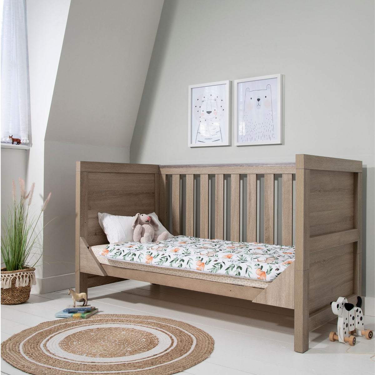 Tuti Bambini Modena 3 Piece Room Set - Oak