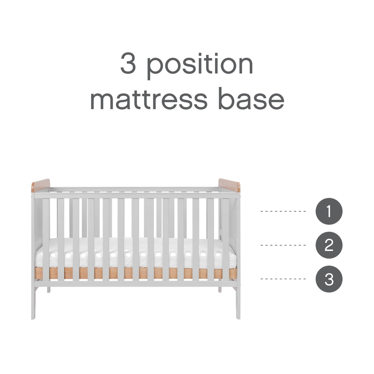 Tuti Bambini Rio 2 Piece Room Set - Honey Oak & Dove Grey