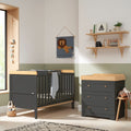 Tutti Bambini Rio 2 Piece Room Set - Honey Oak & Slate Grey