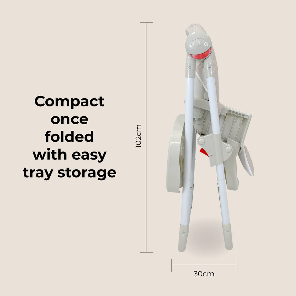 My Babiie Premium Highchair- Herringbone