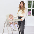 My Babiie Luxe Highchair-Oatmeal