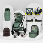 Cosatto Wow 3 All Stage Family Rotate & Recline 2 Base Bundle Meadow