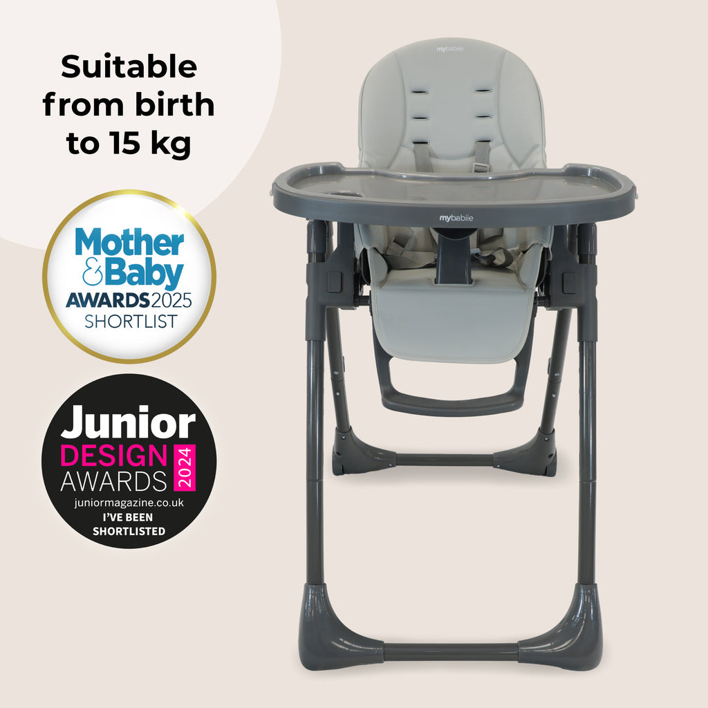 My Babiie Luxe Highchair- Grey