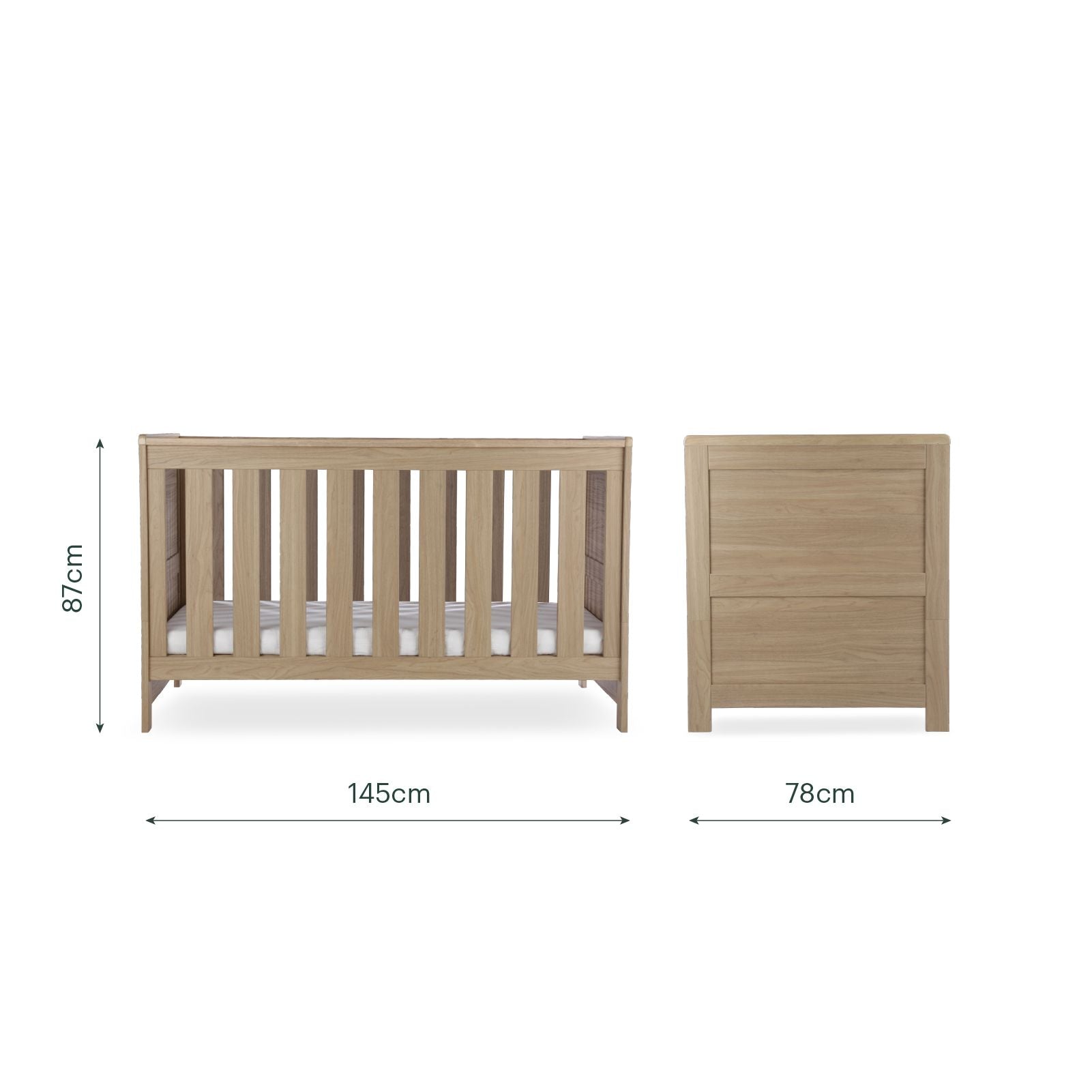 Burford 3 Piece Nursery Furniture Set - Oak