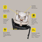 Cosatto All in All Extra i-Size 360 Car Seat Masquerade