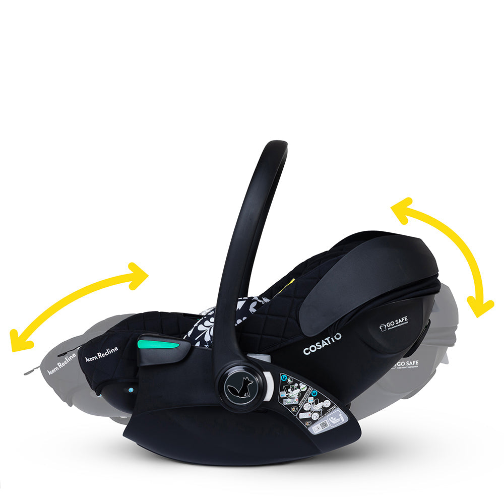 Cosatto Wow 3 All Stage Family Rotate & Recline 2 Base Bundle Silhouette