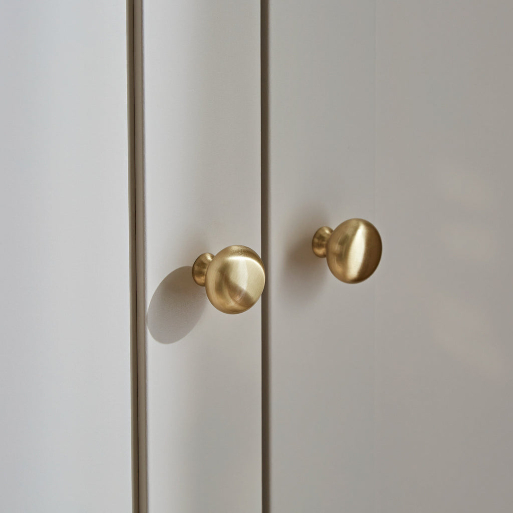 Clara 3 Door Triple Wardrobe - Cashmere & Ash