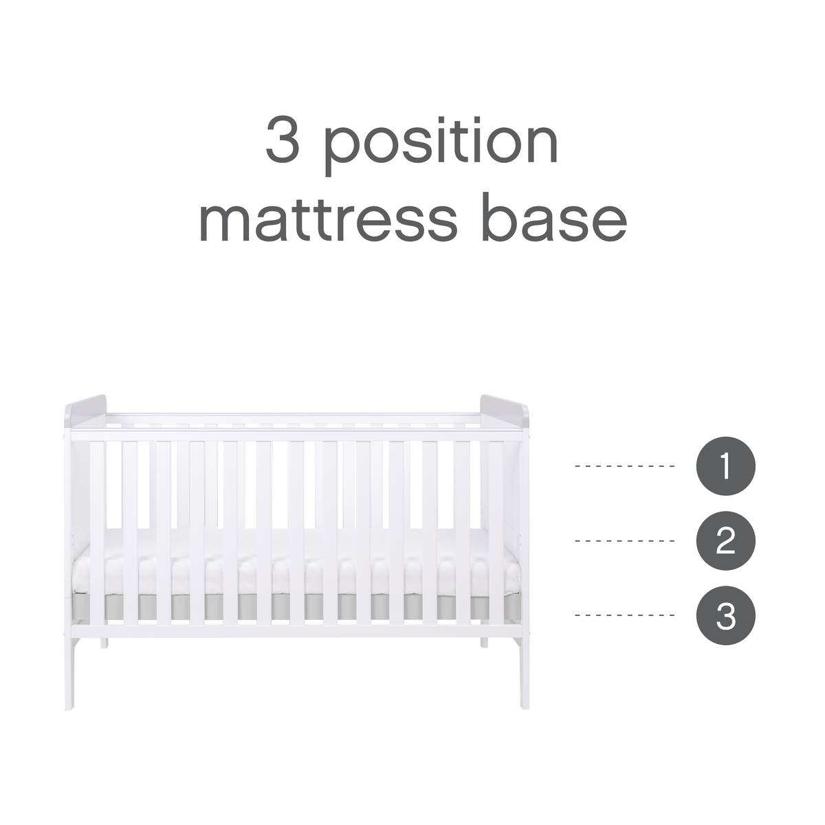 Tuti Bambini Rio 2 Piece Room Set - White & Dove Grey