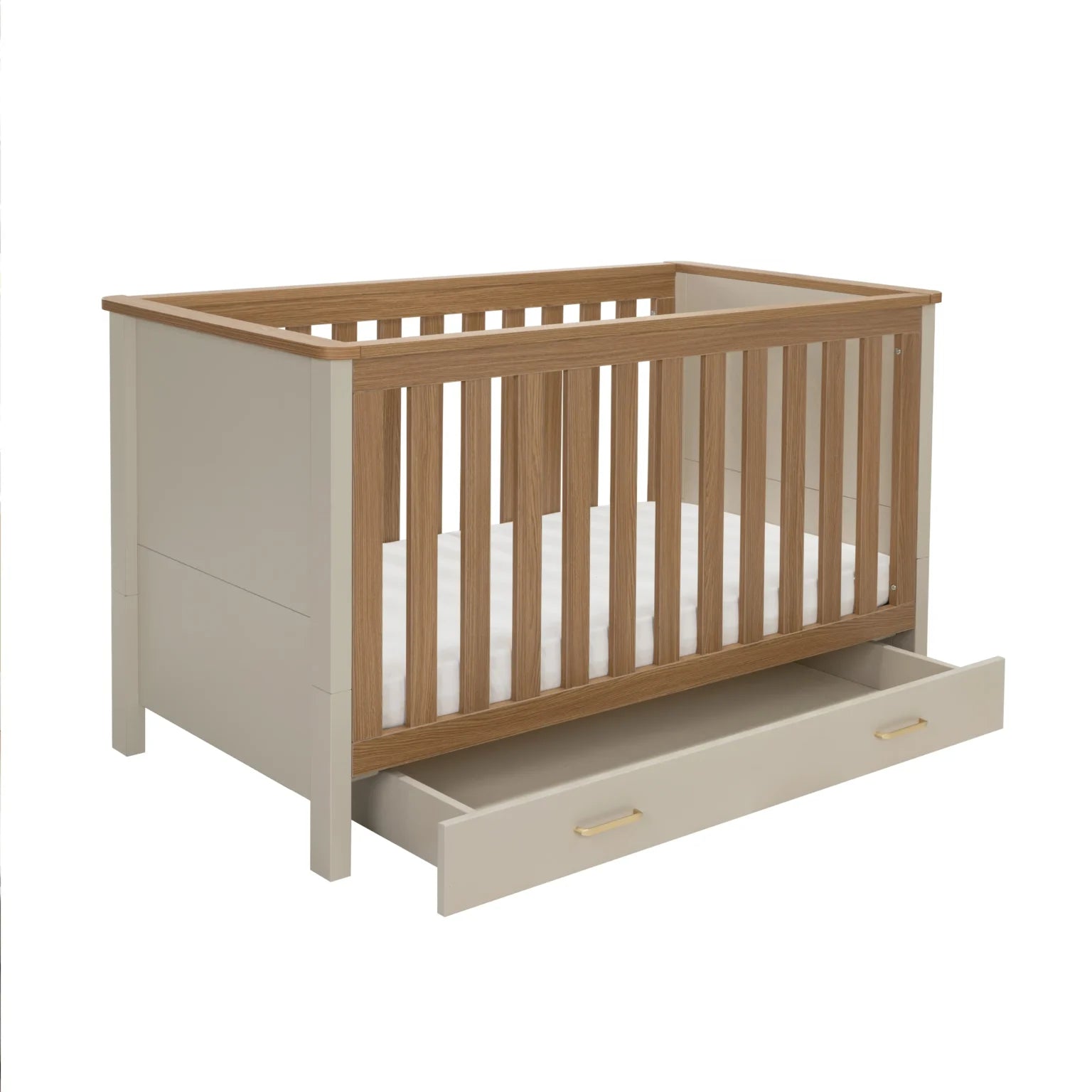 Mira Cot Bed – Cashmere Warm Oak