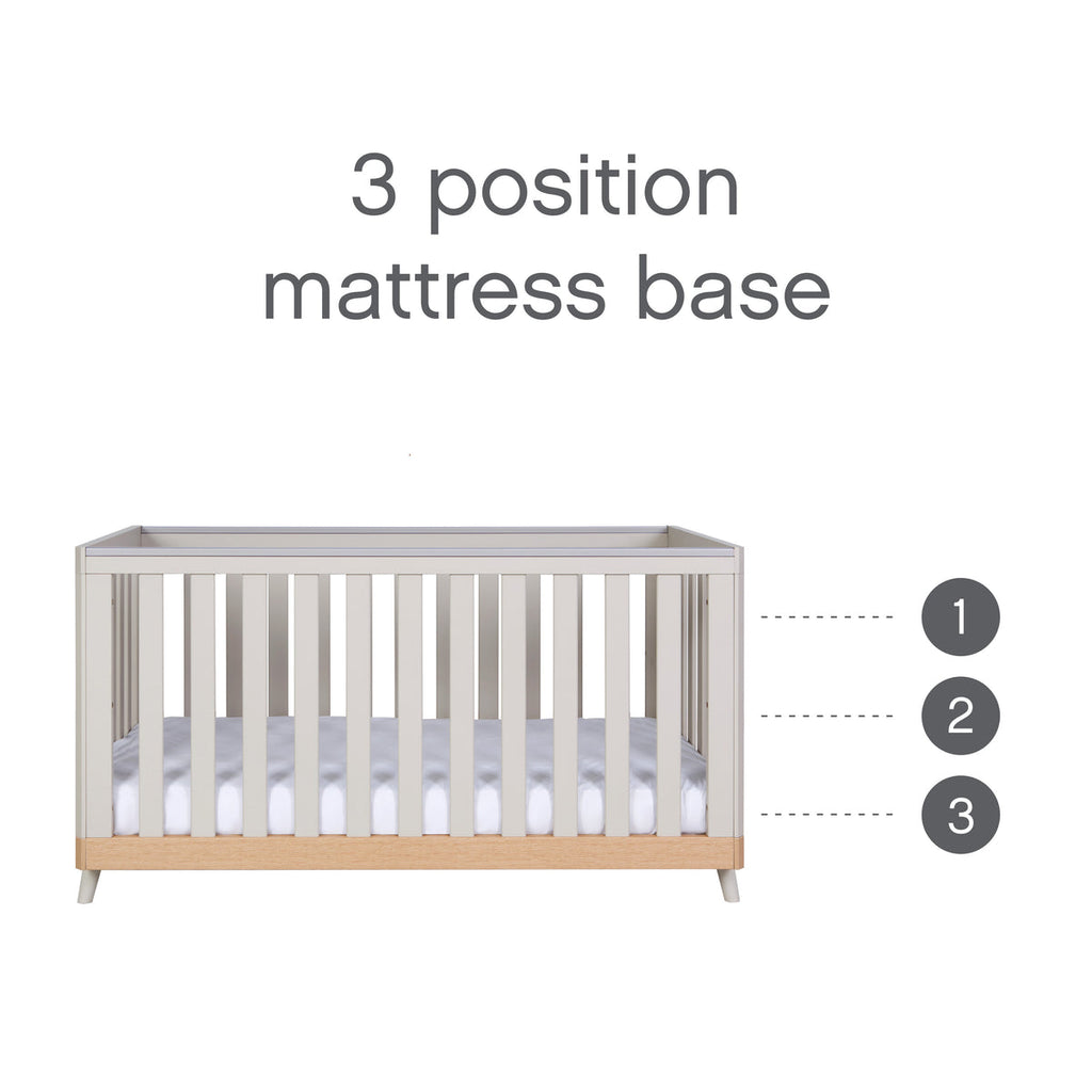 Tutti Bambini Hygge 2 Piece Room Set - Light Oak/White Sand