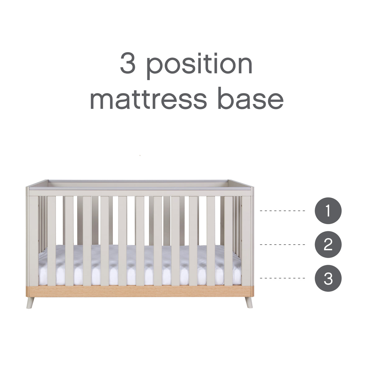 Tutti Bambini Hygge 2 Piece Room Set - Light Oak/White Sand