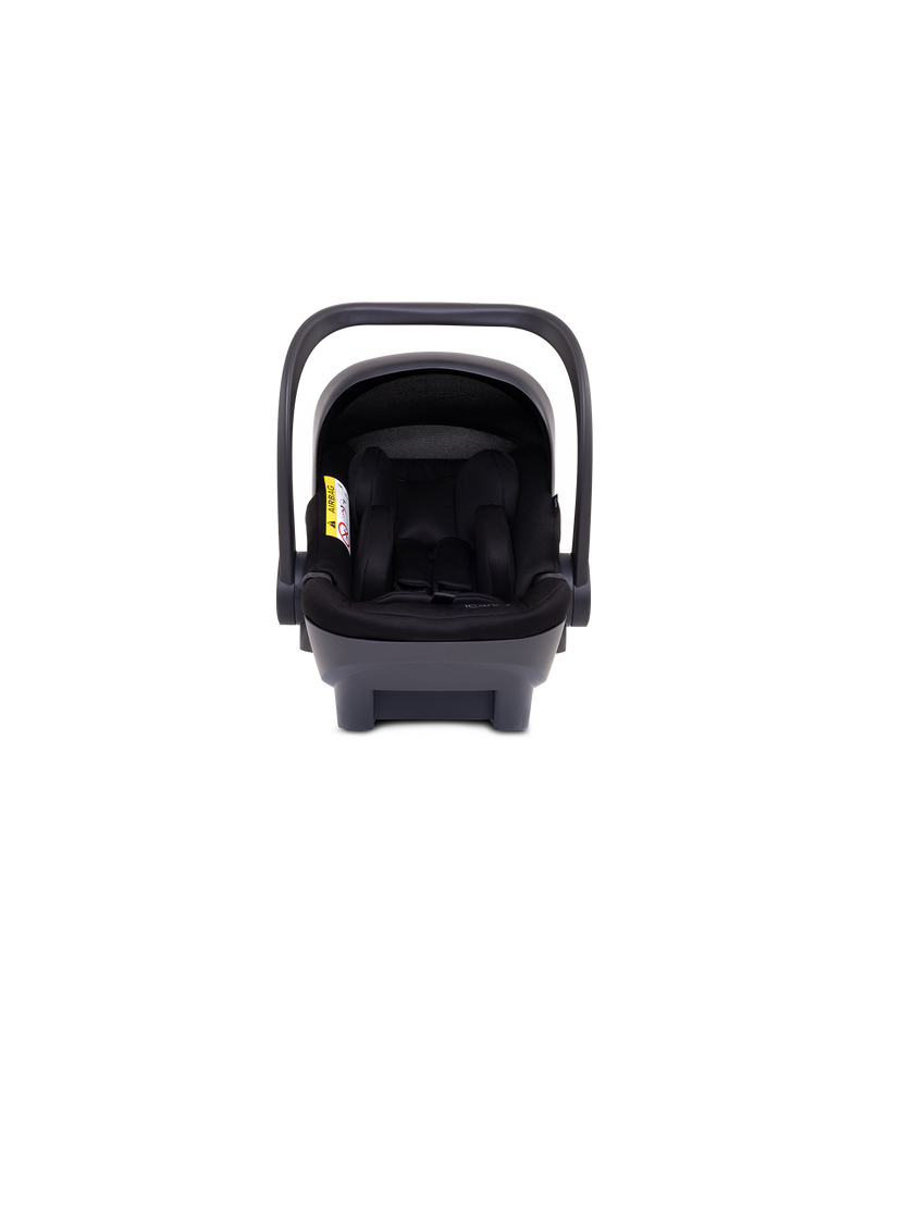 icandy Peach 7 STUDIO Pushchair and Carrycot - Complete Car Seat Bundle- Ultra Matt Black
