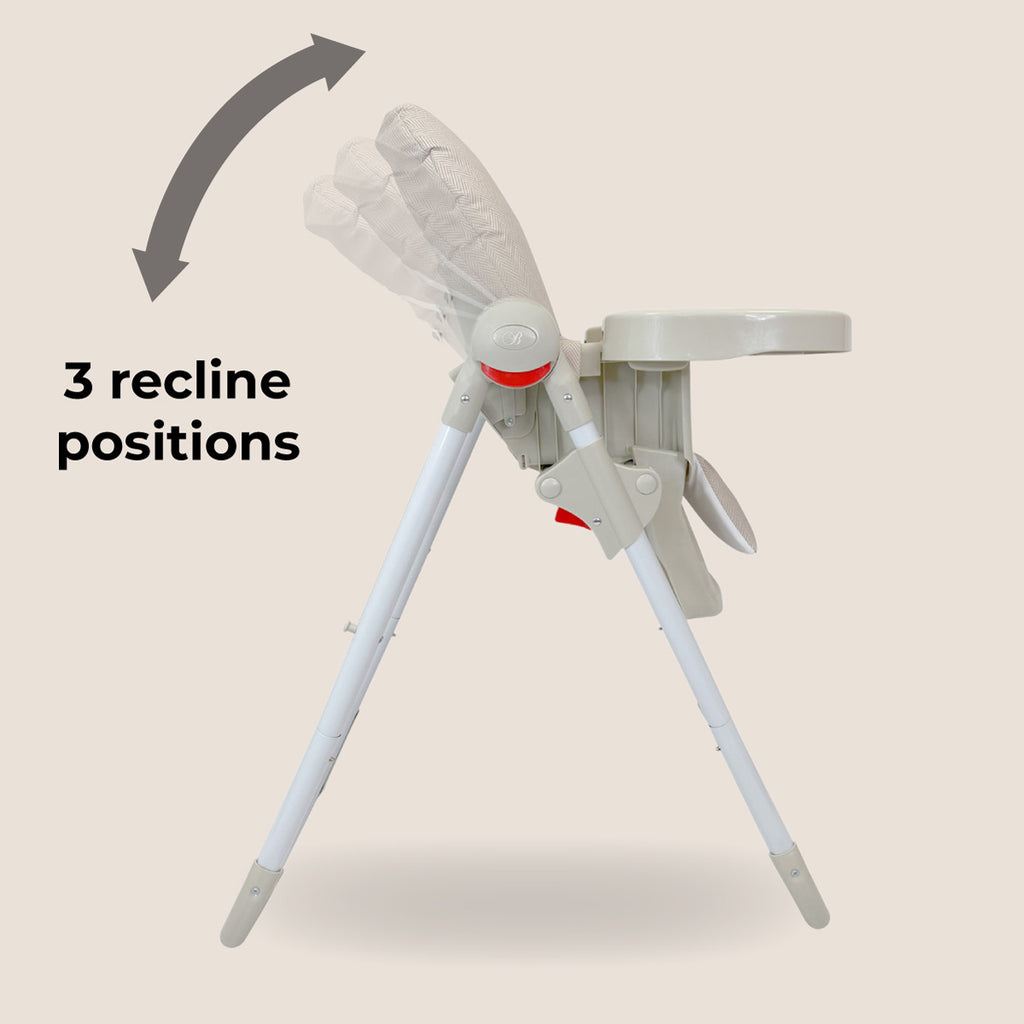 My Babiie Premium Highchair- Herringbone